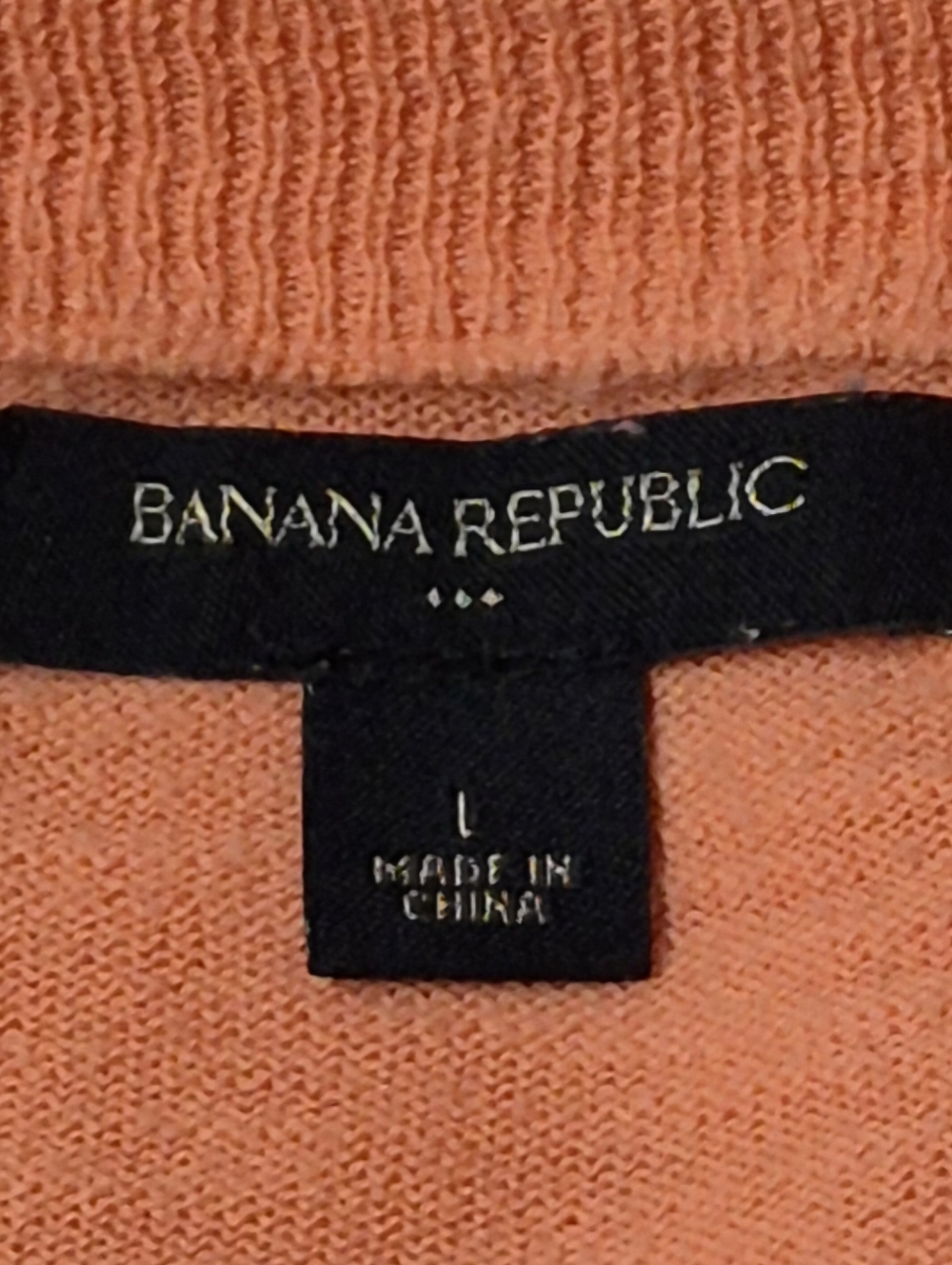 Banana Republic Coral Cardigan Lightweight Knit Button Front Pocket Sweater Sz L - Picture 8 of 9